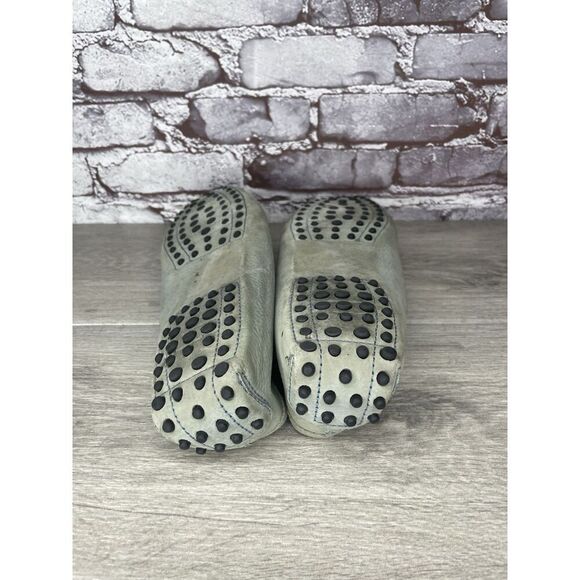 Tods Grey Solid Fringe Leather Kiltie Tassel Driving Loafers Women 41EU/10.5M US - Picture 8 of 16